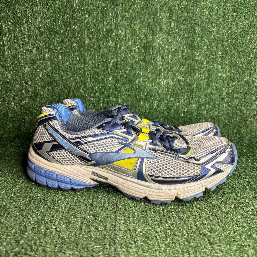 Brooks Ravenna 4 Mesh Breathable Athletic Running Sneaker Blue Silver Womens 9.5